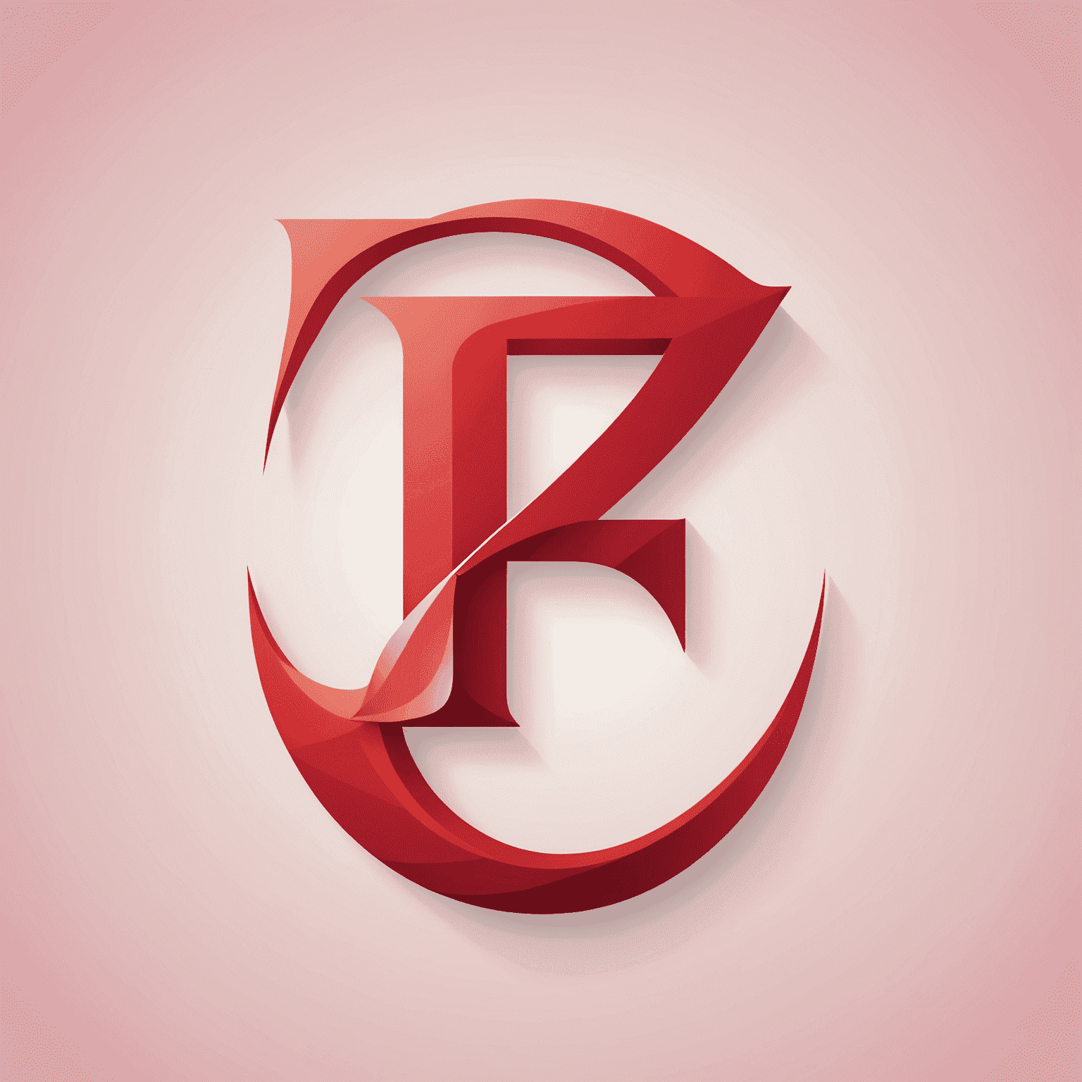 Fortune logo - A stylized 'F' in red with a pink accent, symbolizing web development and creativity