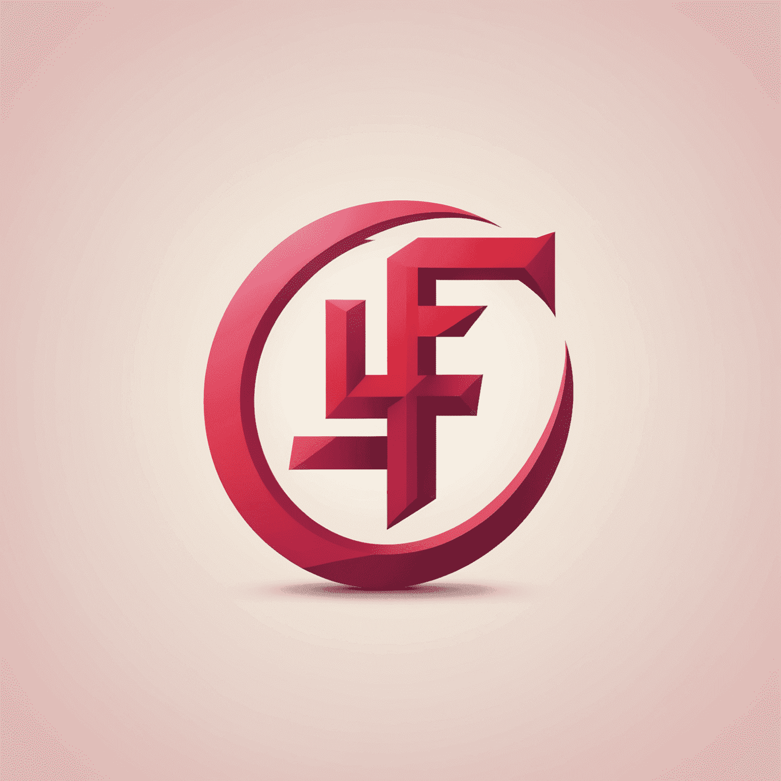 Fortune logo - A stylized 'F' in red with a pink accent, symbolizing web development and creativity