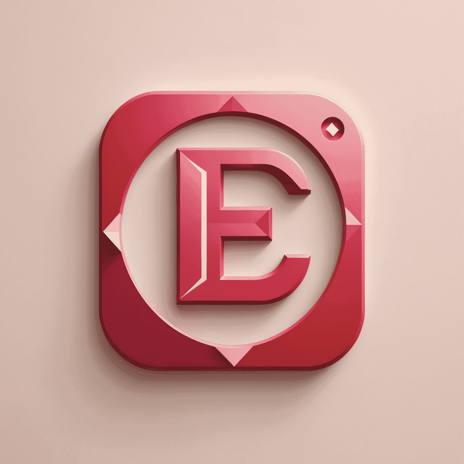 Fortune logo - A stylized 'F' in red with a pink accent, symbolizing web development and creativity
