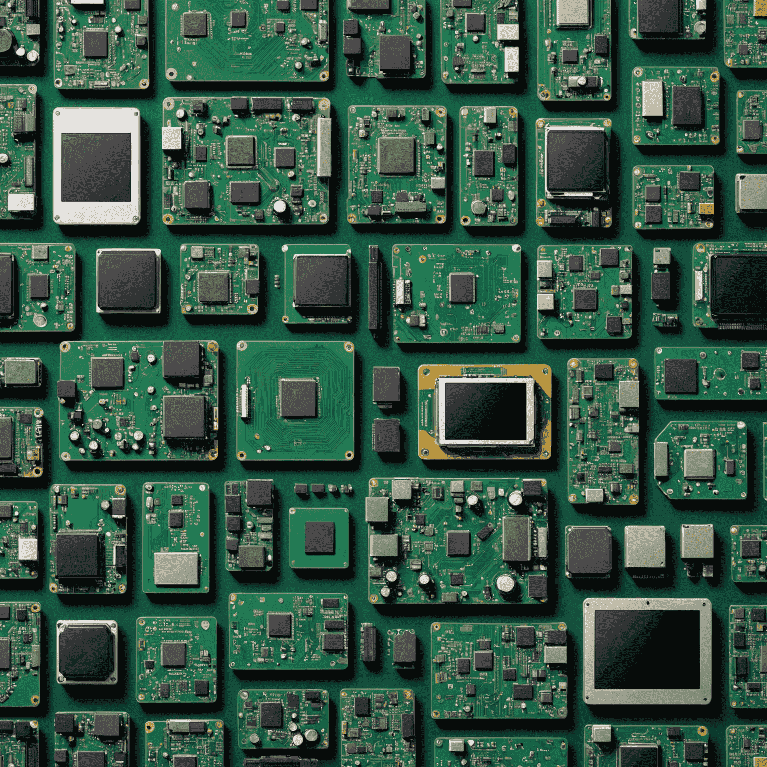 A collage of various tech devices and circuit boards, representing the latest breakthroughs in technology