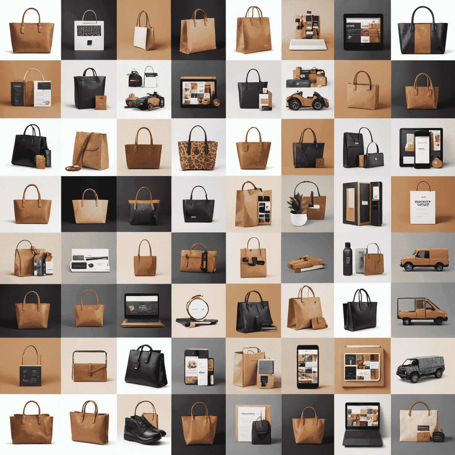 A collage showing various successful online stores built with our e-commerce integration services, featuring different product types and industries